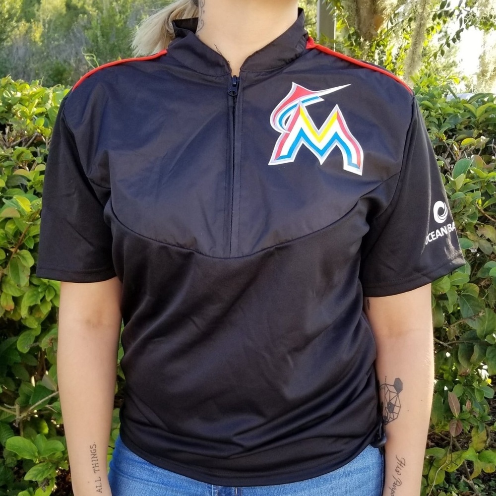 Miami Marlins Sport Half-Zip Pullover